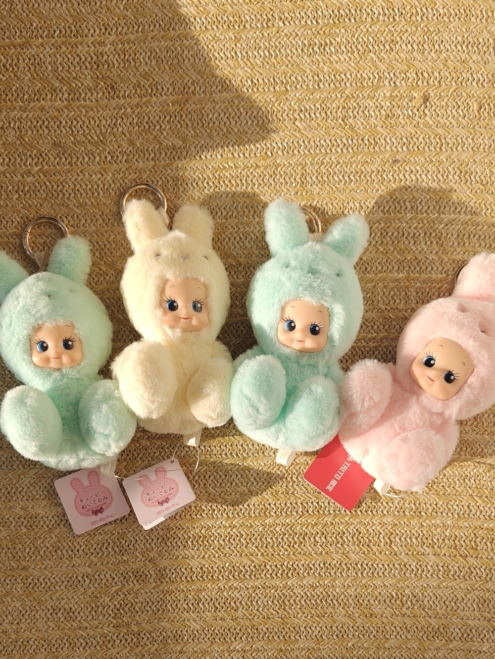 Kewpie Plush Bunny Keychain Doll - Mint